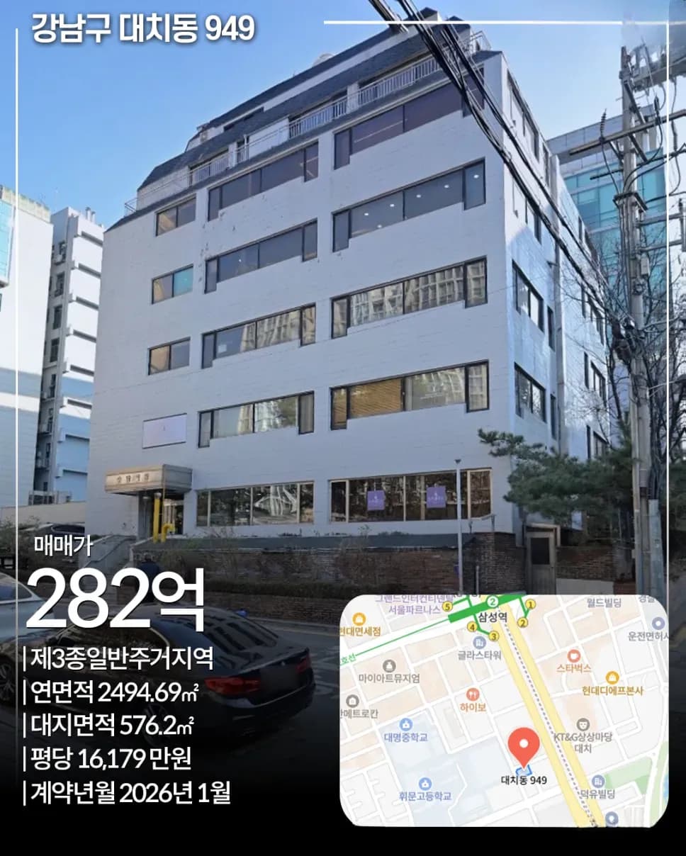 강남구 대치동 949 매매 빌딩 전경