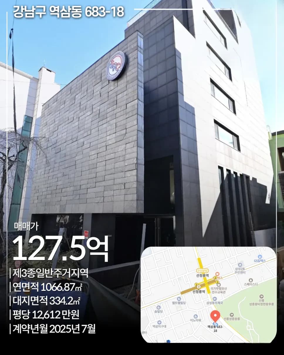 역삼동 683-18 빌딩 매매 사례
