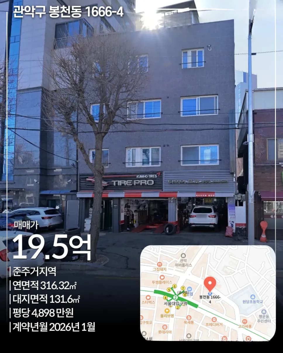 관악구 봉천동 1666-4 빌딩
