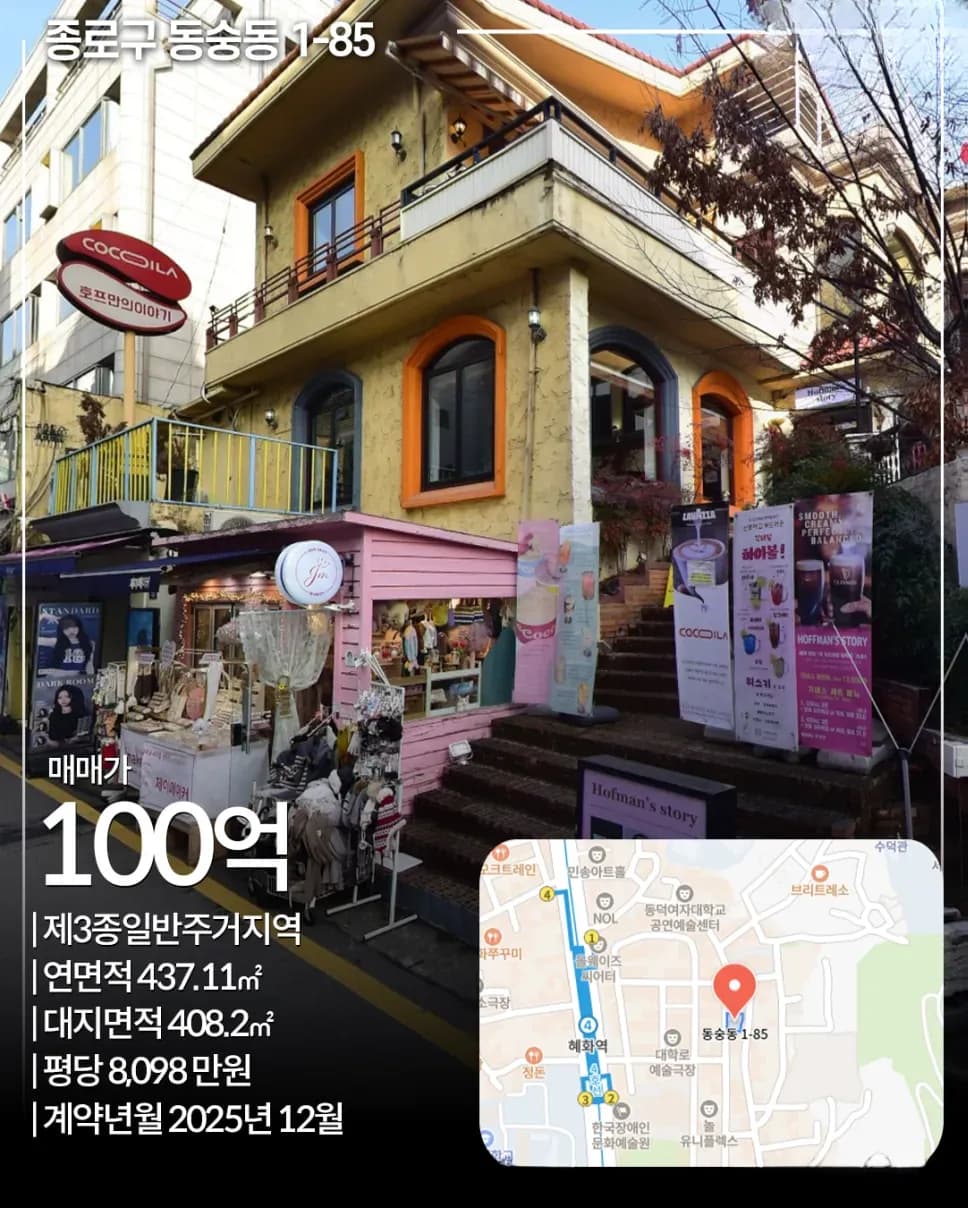 동숭동 100억 빌딩