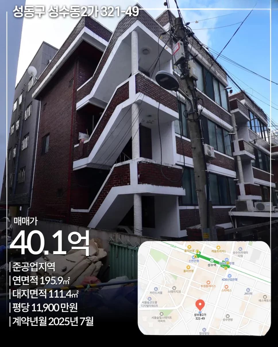 성동구 성수동2가 300-79 매각 빌딩