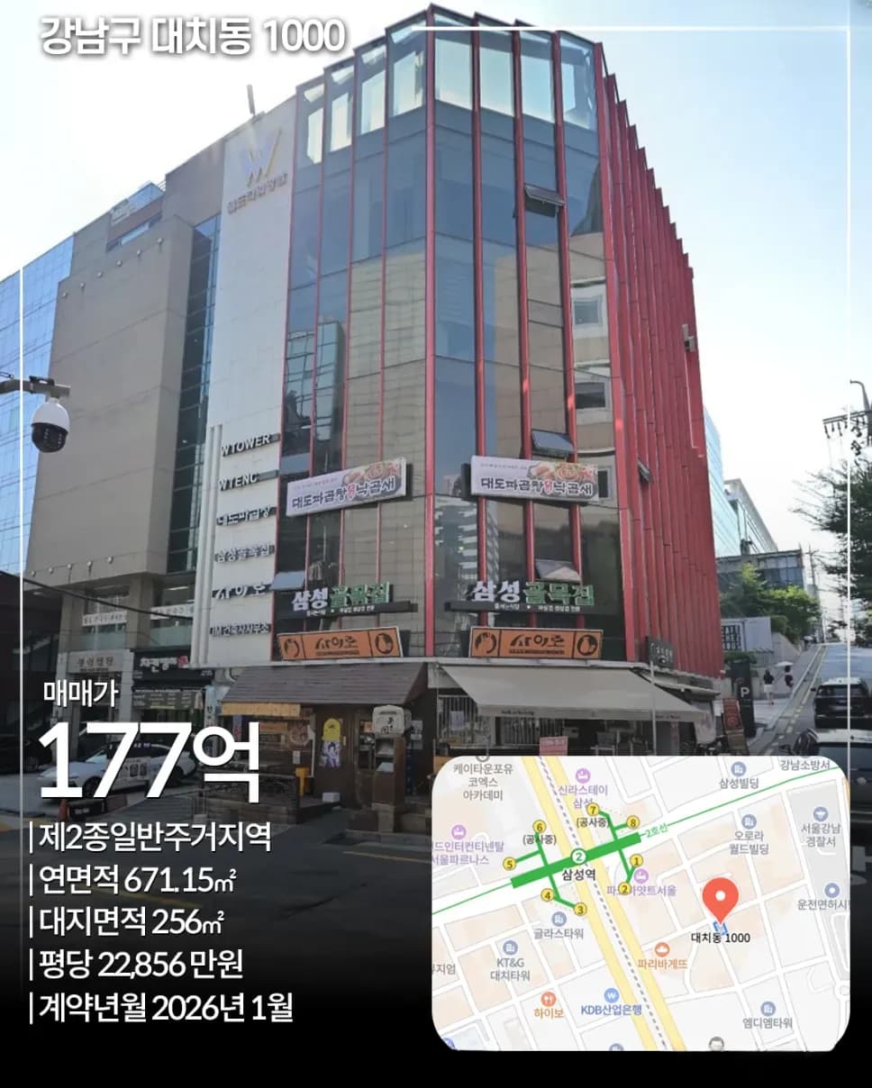 강남·송파·명동 꼬마빌딩 매각사례 표지 이미지