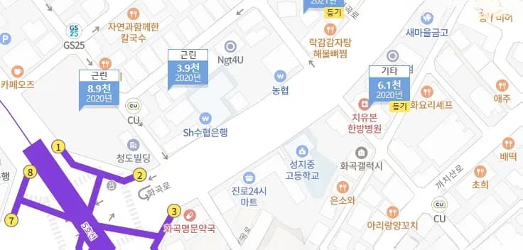 3종일반주거 250% 대비 페이커타워 396% 용적률 비교