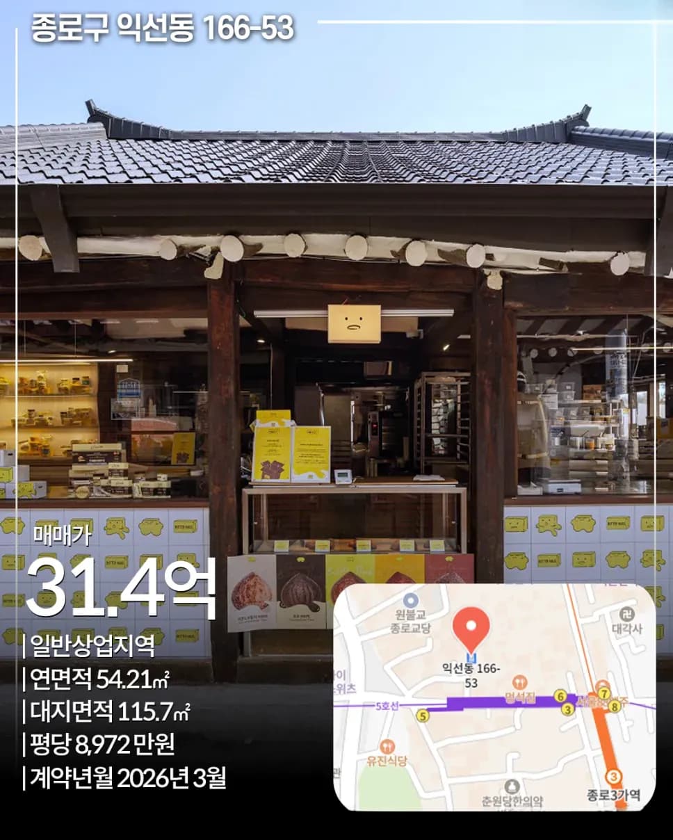 종로구 익선동 166-53 일반상업지역 꼬마빌딩
